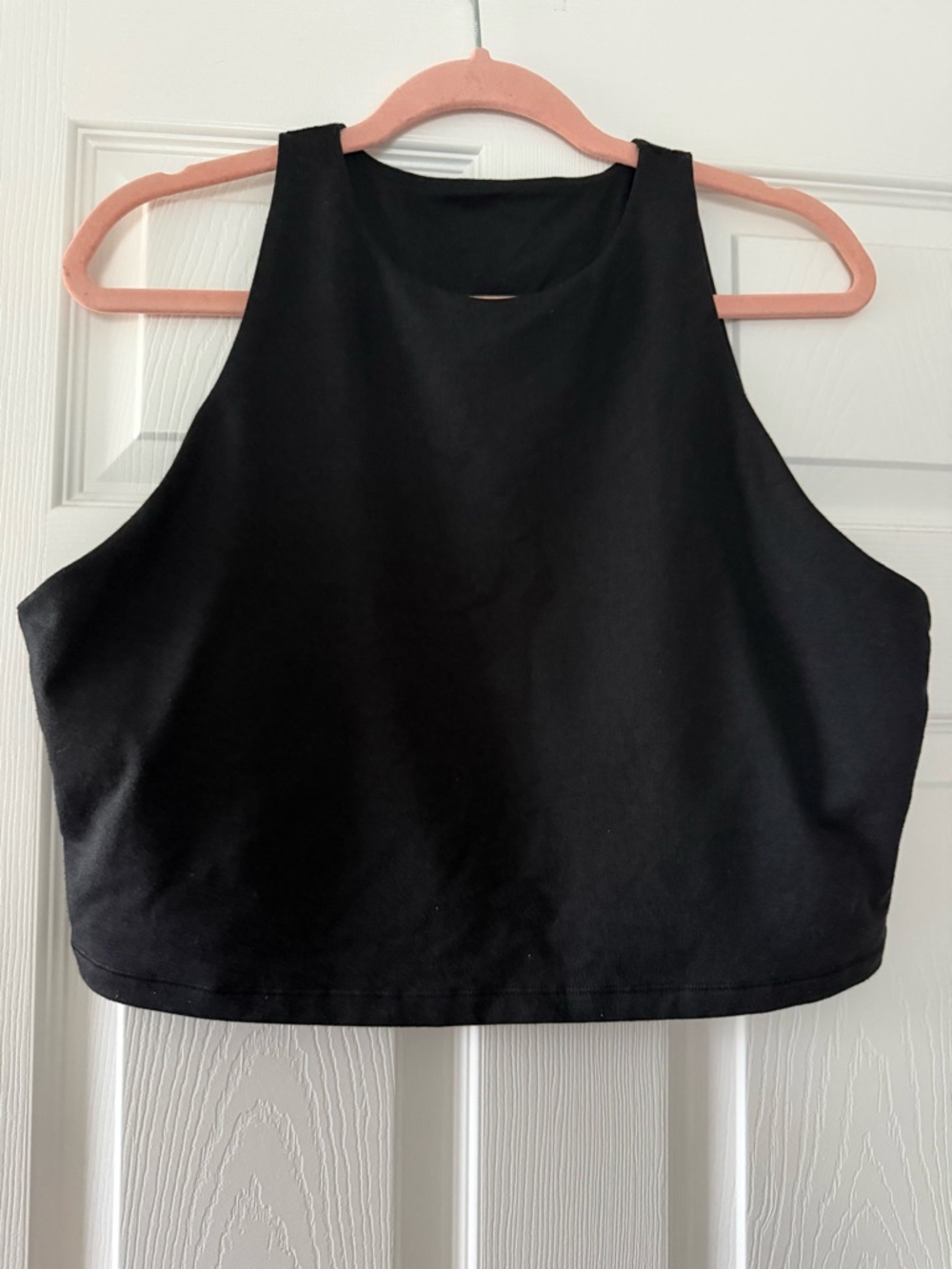 Old Navy Black High-Neck Crop Tank